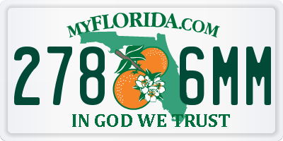 FL license plate 2786MM
