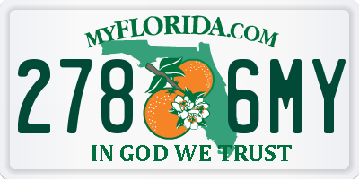 FL license plate 2786MY