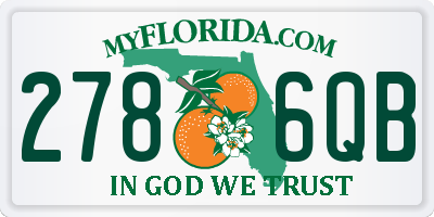 FL license plate 2786QB