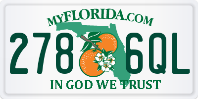 FL license plate 2786QL