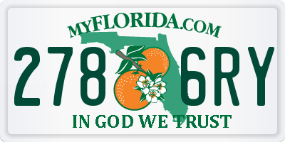 FL license plate 2786RY