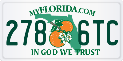 FL license plate 2786TC