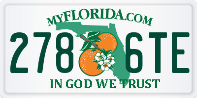 FL license plate 2786TE