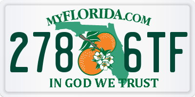 FL license plate 2786TF