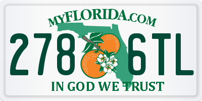 FL license plate 2786TL