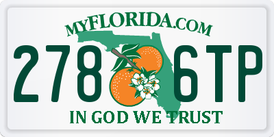 FL license plate 2786TP