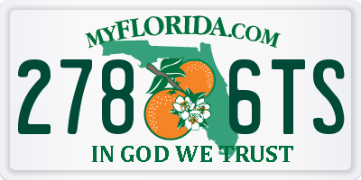 FL license plate 2786TS