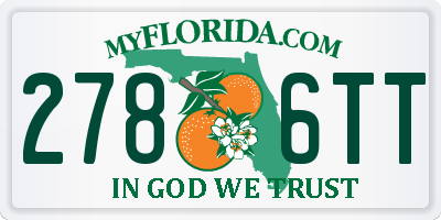 FL license plate 2786TT