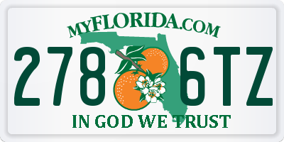 FL license plate 2786TZ