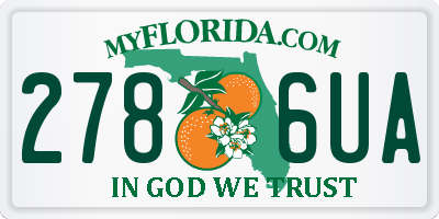 FL license plate 2786UA