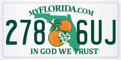 FL license plate 2786UJ