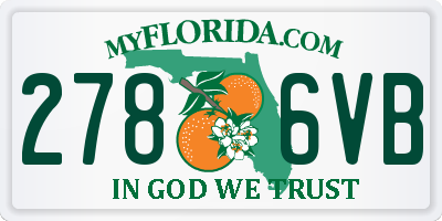 FL license plate 2786VB