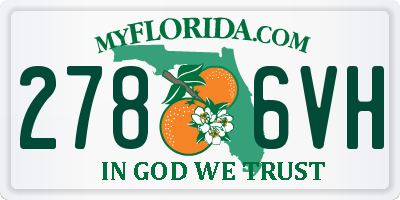 FL license plate 2786VH