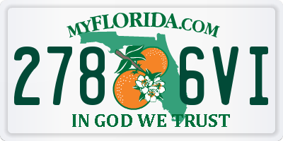 FL license plate 2786VI
