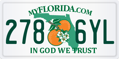 FL license plate 2786YL