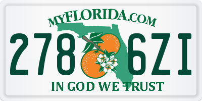 FL license plate 2786ZI