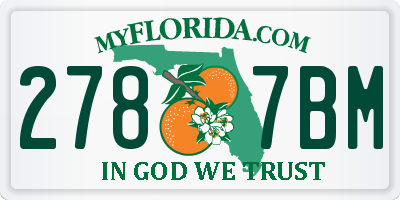 FL license plate 2787BM