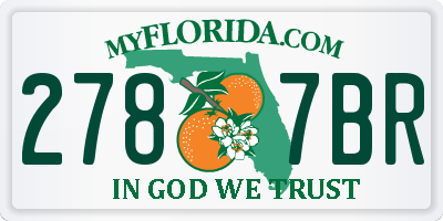 FL license plate 2787BR