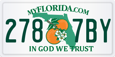 FL license plate 2787BY