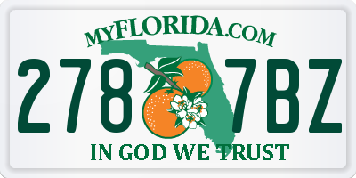 FL license plate 2787BZ