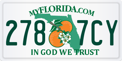 FL license plate 2787CY