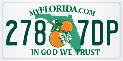 FL license plate 2787DP