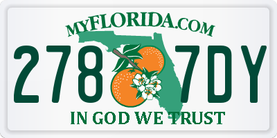 FL license plate 2787DY