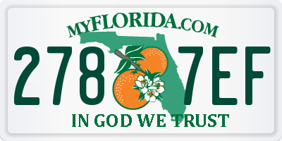 FL license plate 2787EF