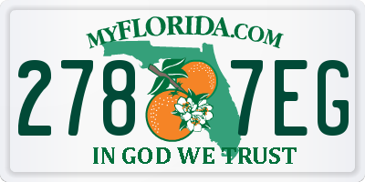 FL license plate 2787EG
