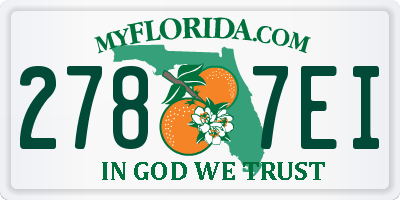 FL license plate 2787EI