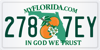 FL license plate 2787EY