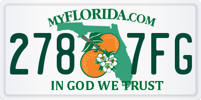 FL license plate 2787FG