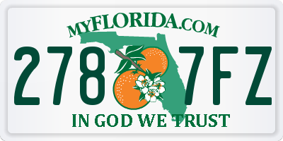 FL license plate 2787FZ