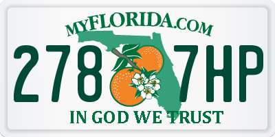 FL license plate 2787HP