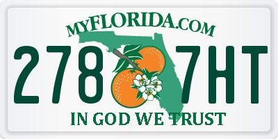 FL license plate 2787HT