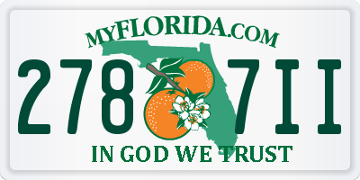 FL license plate 2787II
