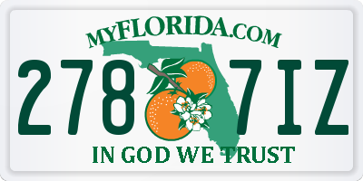 FL license plate 2787IZ