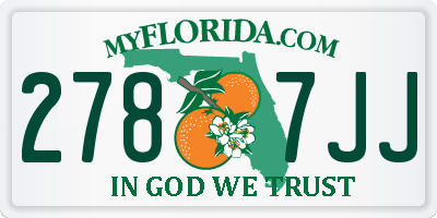 FL license plate 2787JJ