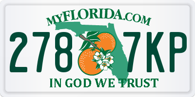 FL license plate 2787KP