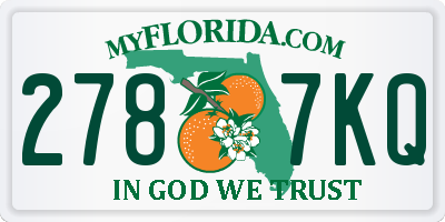 FL license plate 2787KQ