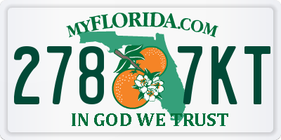 FL license plate 2787KT
