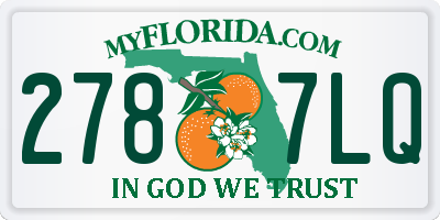 FL license plate 2787LQ