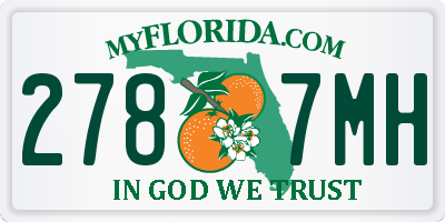 FL license plate 2787MH