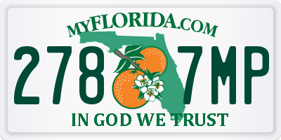 FL license plate 2787MP
