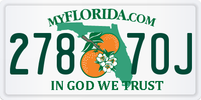 FL license plate 2787OJ