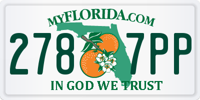 FL license plate 2787PP