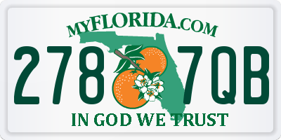 FL license plate 2787QB