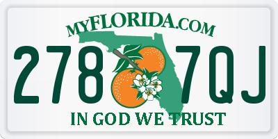FL license plate 2787QJ