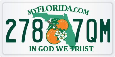 FL license plate 2787QM