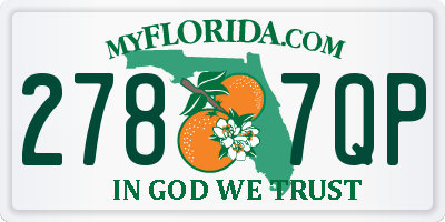 FL license plate 2787QP